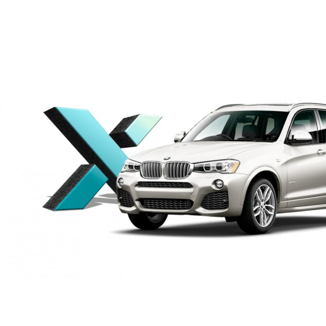 Стекло фары BMW X3 F25 рест. 2014-2017