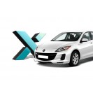 Стекло фары MAZDA 3 (BL) 2009 - 2013 г.в.